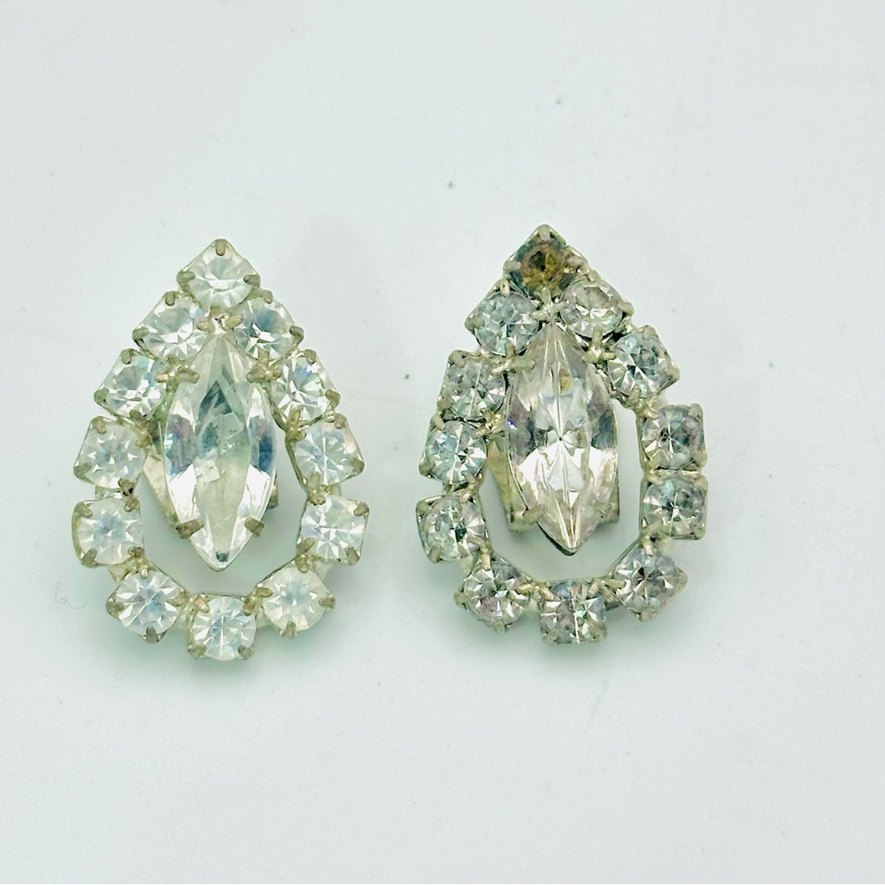 Vintage Rhinestone Shoe Clips - Picture 3 of 7